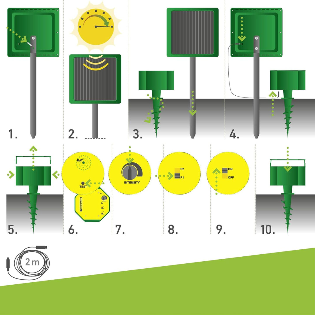 Windhager Solar Accu 6V/600 mAh für Wühlmausvertreiber Mole Stop Solar, Akku für Wühlmausabwehr, Zub