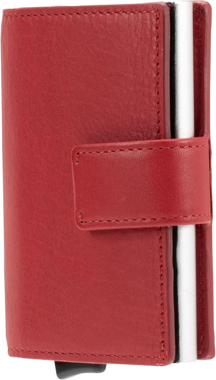 Maitre - unisex e-cage f3 c-three - Slim Wallet - Kartenportmonaie, 6,5X10 Rot