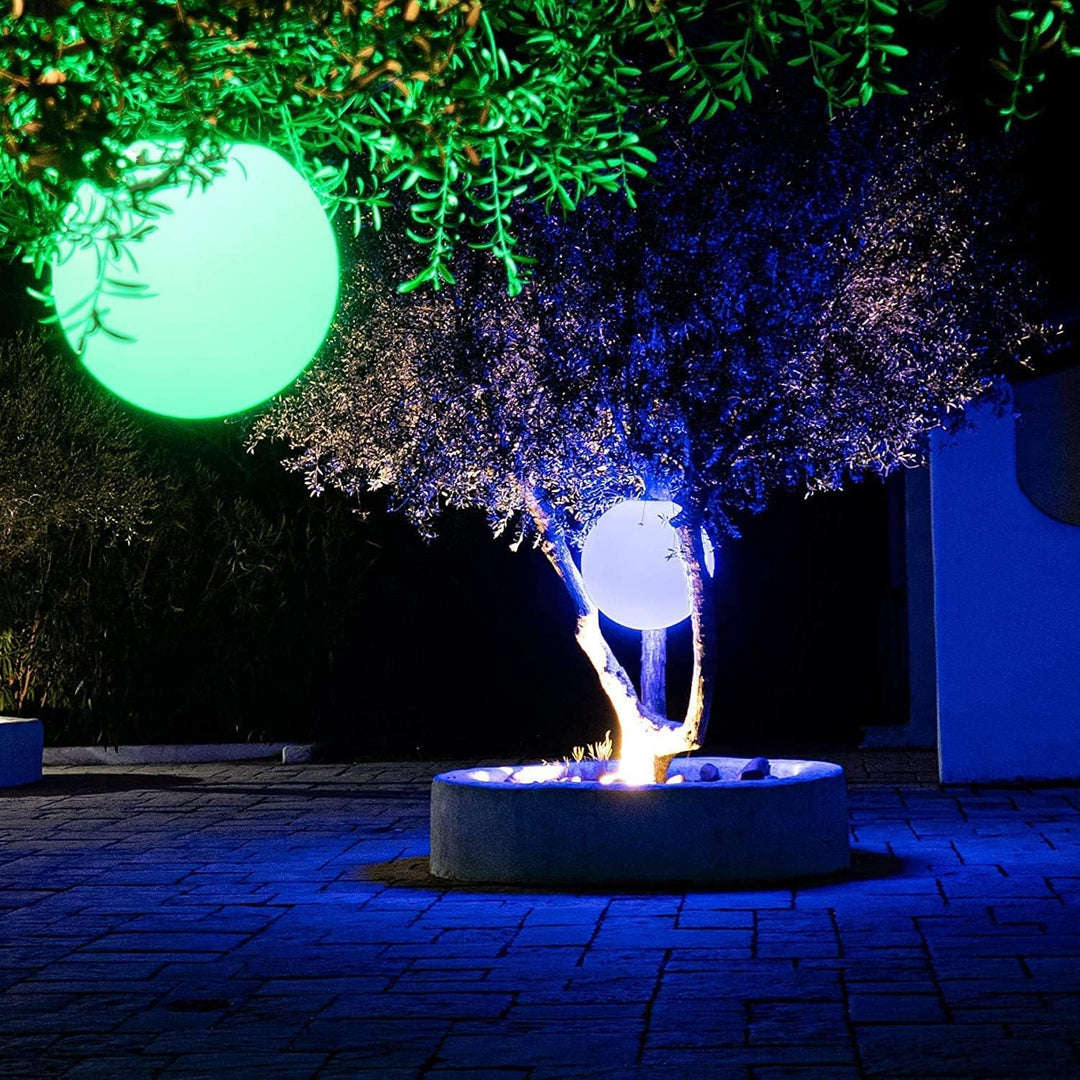 GuirLED - Solarkugel Leuchtkugel LED IP55 RGB Premium XL - Aufladbar Sonne/Strahler - Fernbedienung