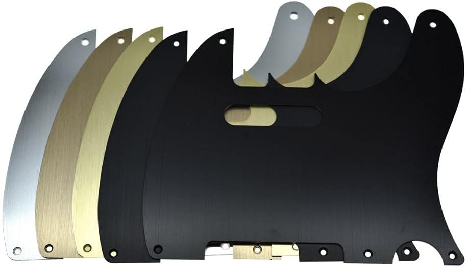 Dopro Metall Aluminium eloxiert Vintage 5 Loch Tele Pickguard für amerikanische/mexikanische FD Tele