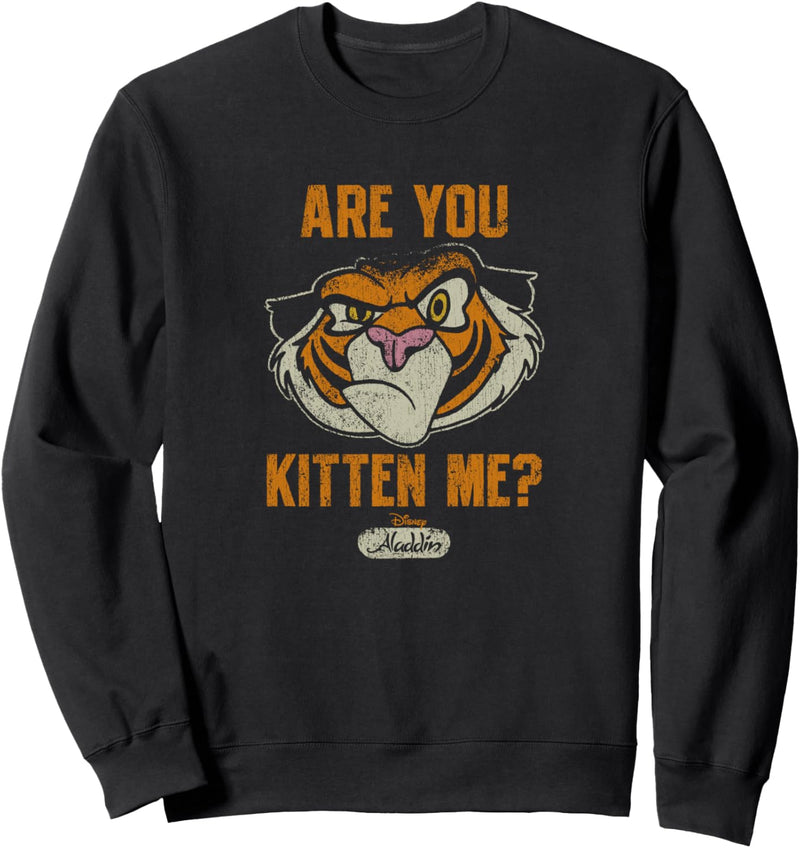 Disney Aladdin Rajah Are You Kitten Me? Faded Portrait Sweatshirt