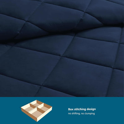WAVVE Bettdecke 240x220 cm Ganzjahresdecke 4 Jahreszeiten, Steppdecke 300gsm Mikrofaser 220x240, Sup