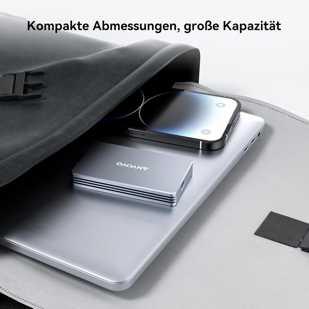 40Gbps NVMe SSD Gehäuse für USB 3.2/3.1/3.0/2.0 Typ-C, USB4 M.2 NVMe-Gehäuse für PCIe 2280 M-Key (B+