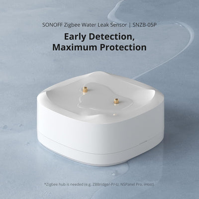 SONOFF SNZB-05P Zigbee Wassermelder + WLDC200 Wassersensor Kabel,Smart Home Wasserwächter,Wassermeld