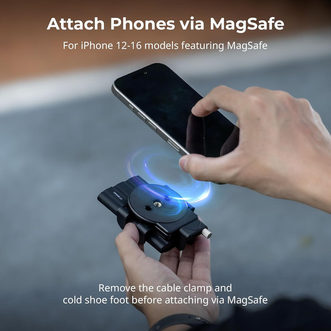 SMALLRIG Universal SSD Halterung mit Kabelklemme für Blitzschuh, 40–60 mm Klemmbreite, SSD-Halterung