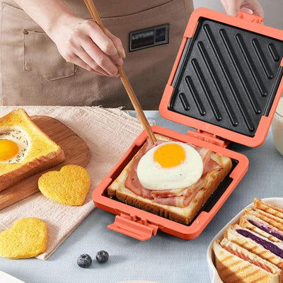 Mikrowellen-Sandwichmaker,Sandwichtoaster Für Schnelle Mahlzeiten,Mikrowellengeeigneter Grillkäse-Ma