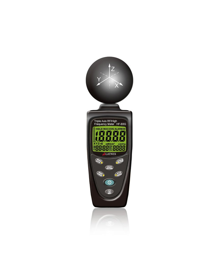 LATNEX HF-B3G Triple Axis HF RF Power Meter Analysegerät und Detektor Messen EMF cell phones-smart m