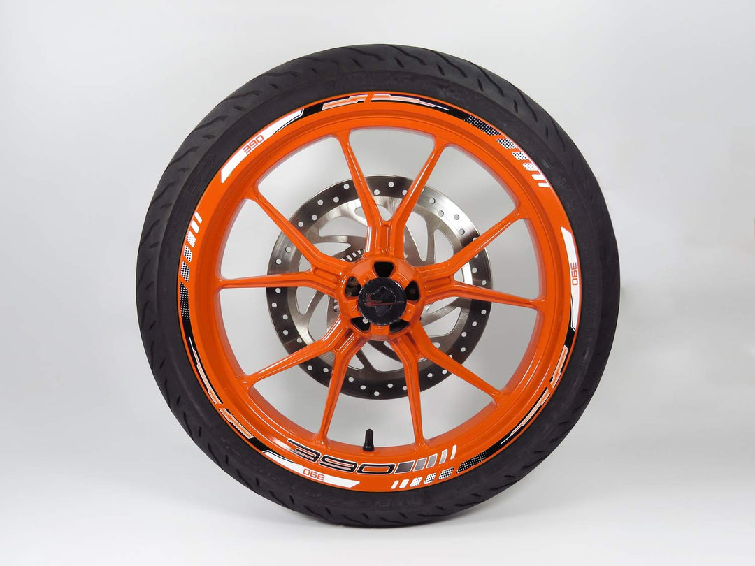 Felgenrand Aufkleber Felgenbett kompatibel mit KTM 390 Duke 710046