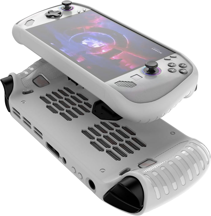 GIOPUEY Hülle Kompatibel mit Lenovo Legion Go S - mit Ständer - weicher TPU Rahmen - rutschfest - Le