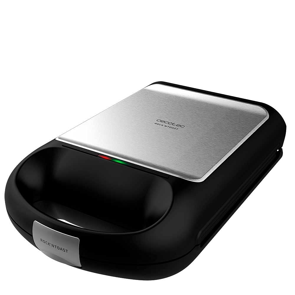 Cecotec 4-Sandwichmaker aus Edelstahl Rock´nToast Family.1500 W Leistung und Antihaftbeschichtung.