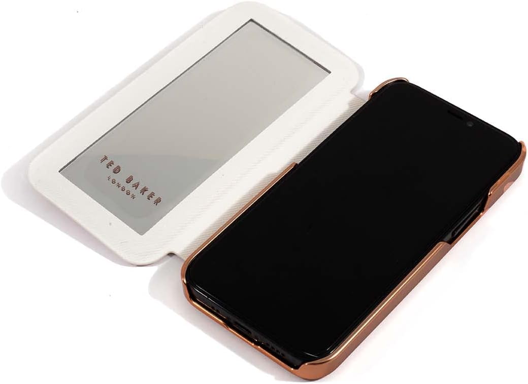 Ted Baker Spiegel-Schutzhülle für iPhone 14 Pro, Jasminrosa, iPhone 14 Pro