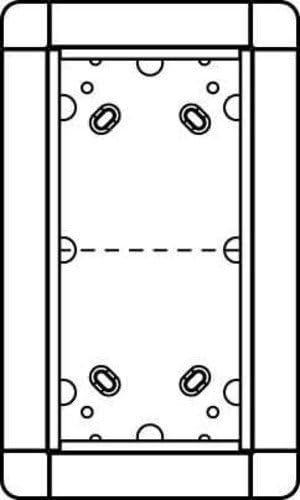Ritto 1881270 Portier Rahmen UP 2fach weiss