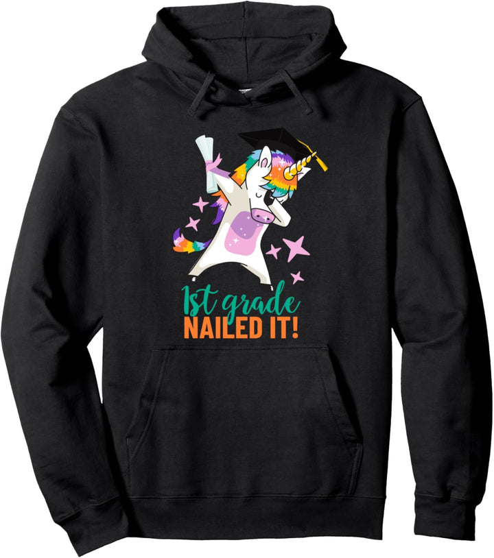 1. Klasse Absolvent Einhorn Graduierung Pullover Hoodie