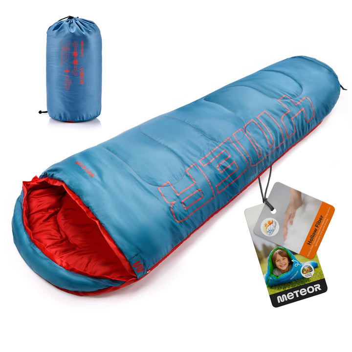meteor Ymer Ultraleicht Kinderschlafsack – Temperaturbereich –5°C bis 11°C – komfortabler Schlafsack