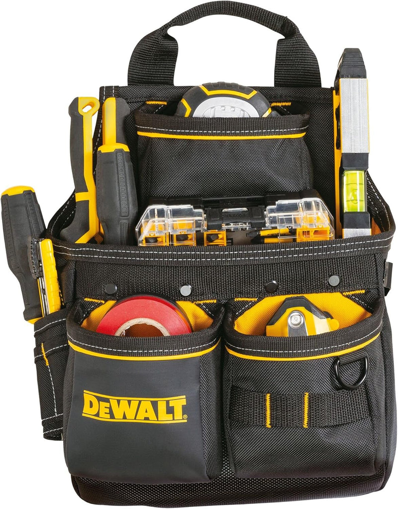 DEWALT Werkzeuggürtel DWST40201-1 (aus robustem 1680-Denier und schmutzabweisenden Boden, 13 Taschen