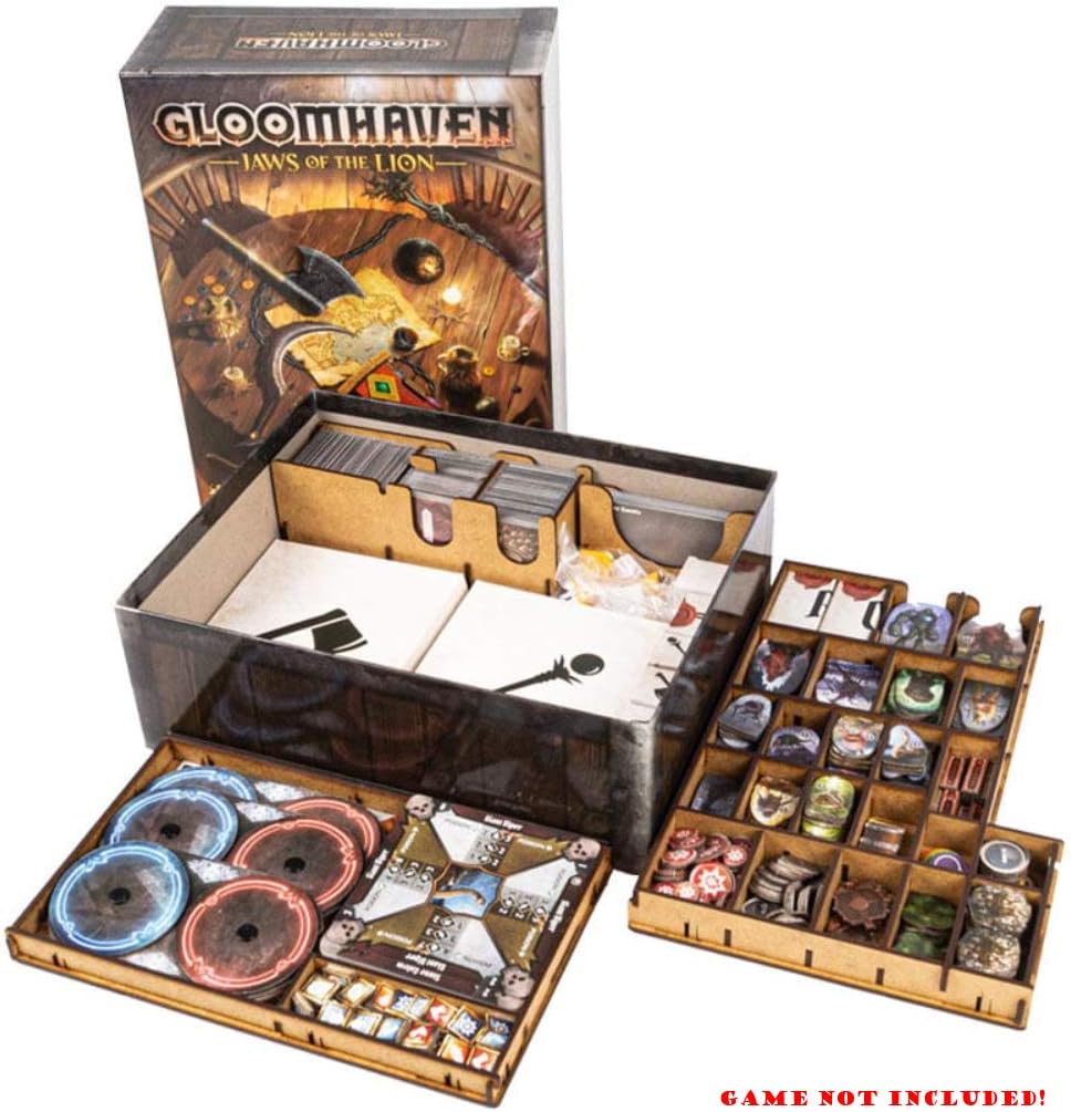 docsmagic.de Organizer Insert for Gloomhaven: Jaws of The Lion Box - Einsatz, Gloomhaven: Jaws of th
