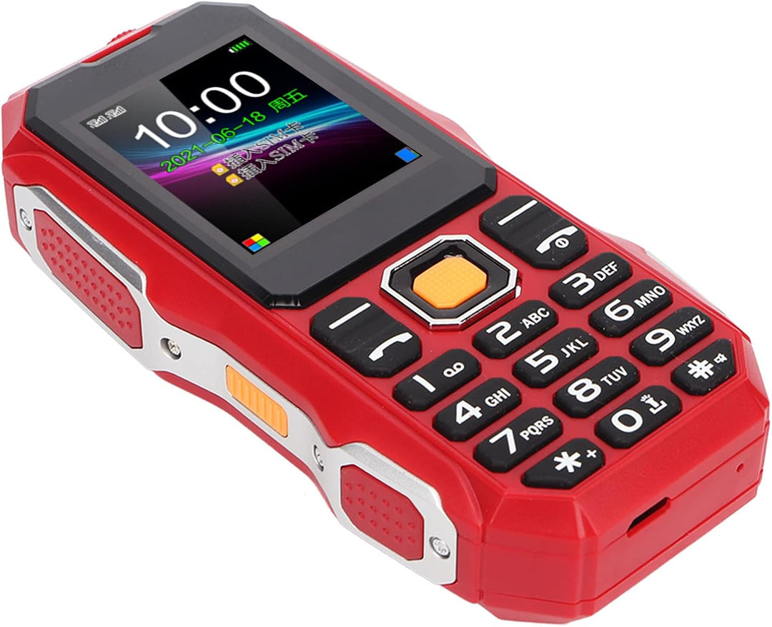 Senioren-Handy, 1,8-Zoll-Handy mit Starker Taschenlampe, Vollständiger Sprachassistent, Extra Langer