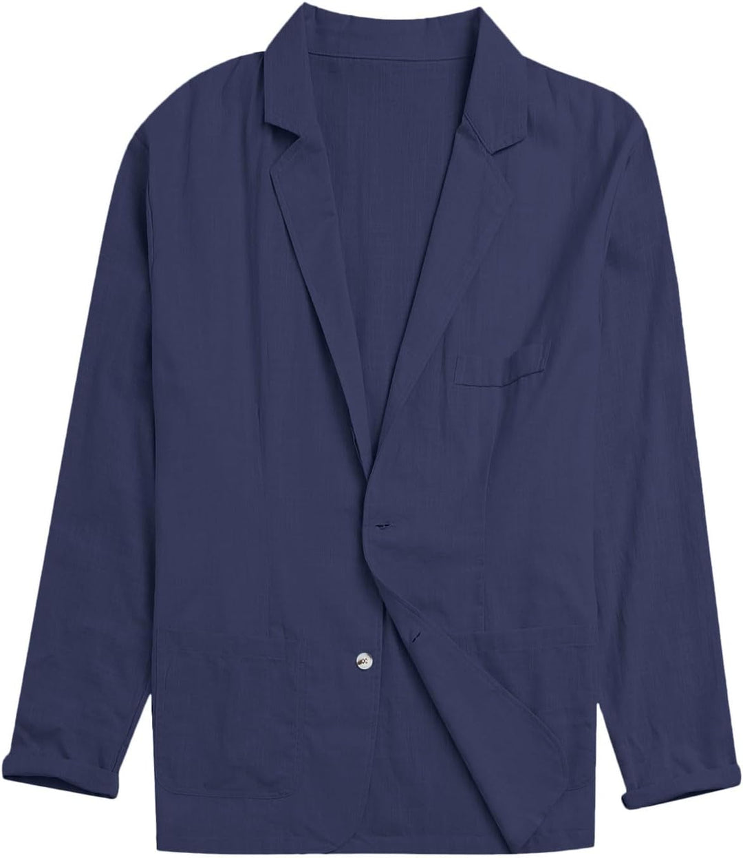 Leinen Blazer Herren, Sakko Herren Regular Fit, Blazer Herren Sportlich, Leinen Sakko Mit DREI Knöpf