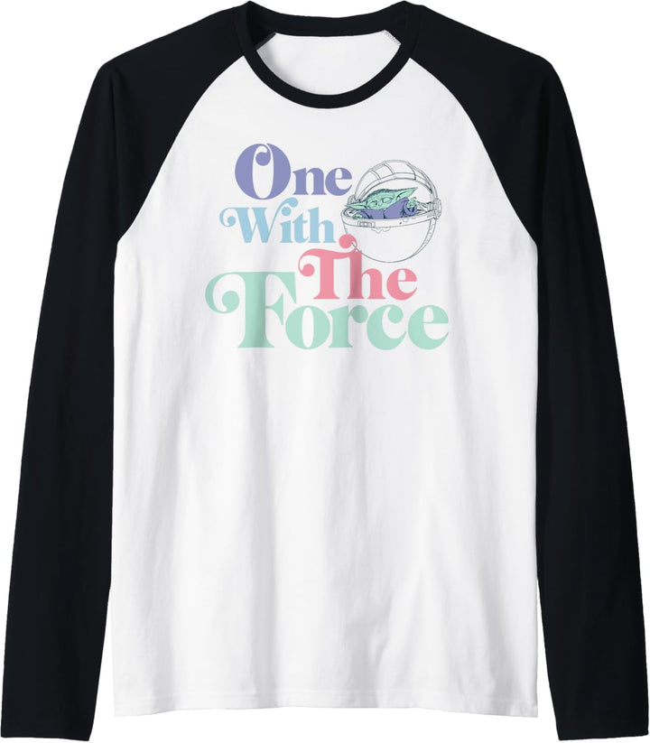 Star Wars Mandalorian The Child Pastel One With The Force Raglan