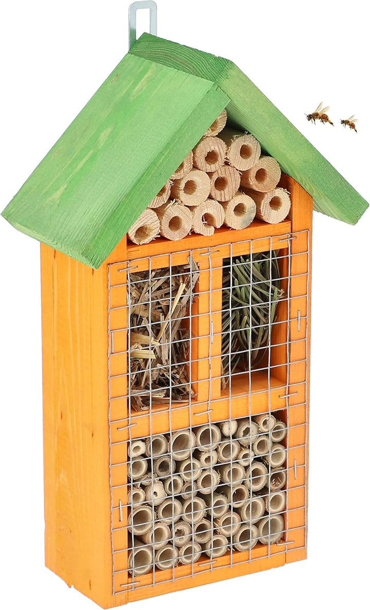 KOTARBAU® Holz Insektenhotel mit Hängefunktion Hervorragend für den Garten Umweltfreundlich Für Bien