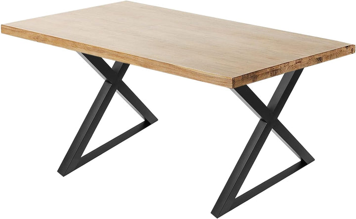 PrimeMatik - Tischbeine in 'X' aus Stahl 680 x 50 x 710 mm 2-Pack