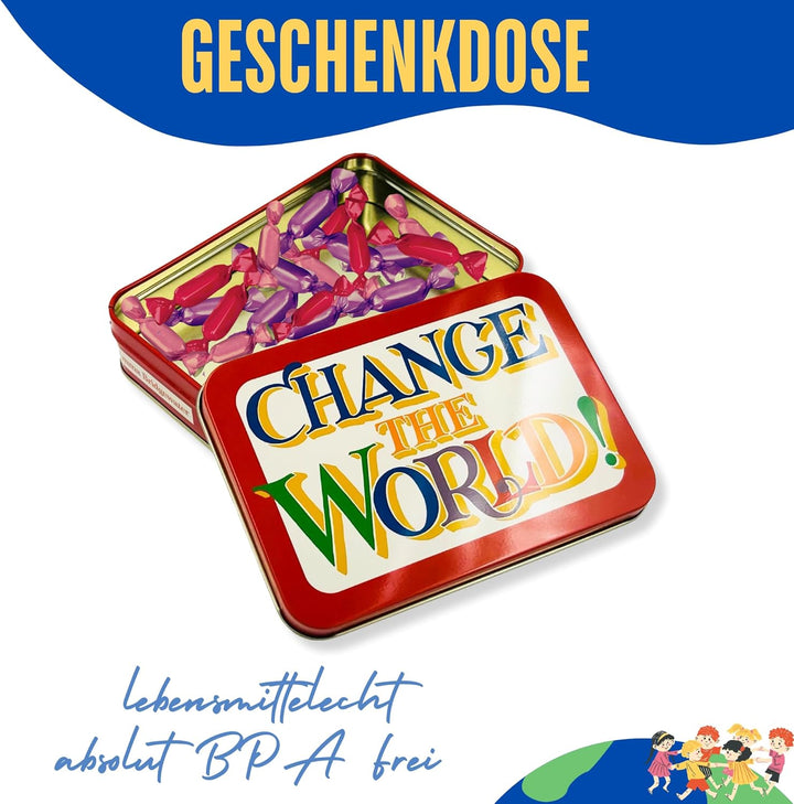 Geschenkdose Design Emma Bridgewater - Liebevoll gestaltete rechteckige Bonbondose - Motiv Change th