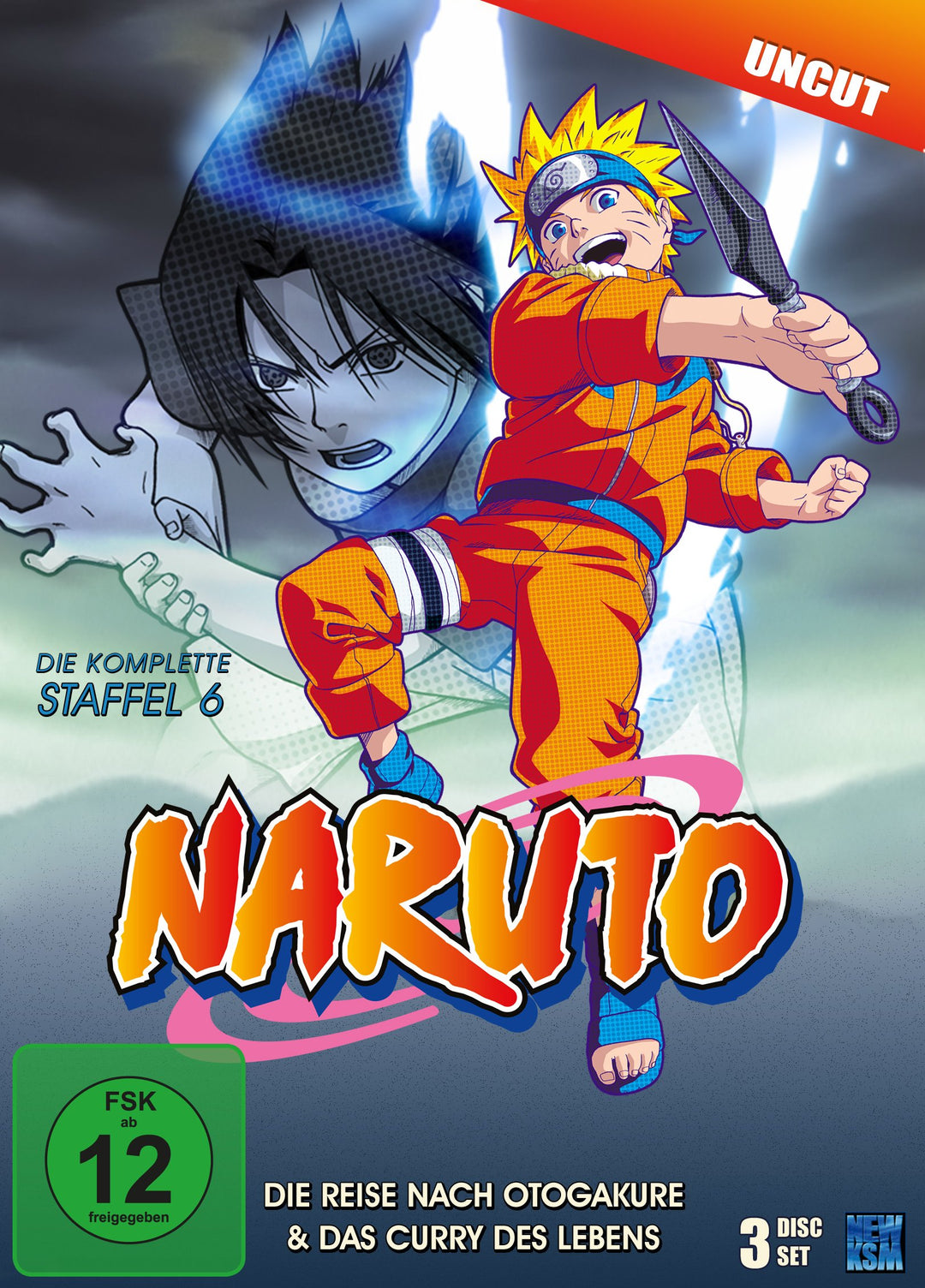 Naruto - Staffel 6: Die Reise nach Otogakure & Das Curry des Lebens (Episoden 136-157, uncut) [3 DVD