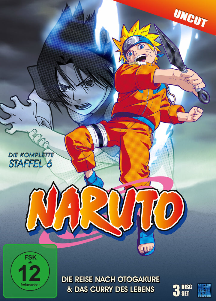 Naruto - Staffel 6: Die Reise nach Otogakure & Das Curry des Lebens (Episoden 136-157, uncut) [3 DVD