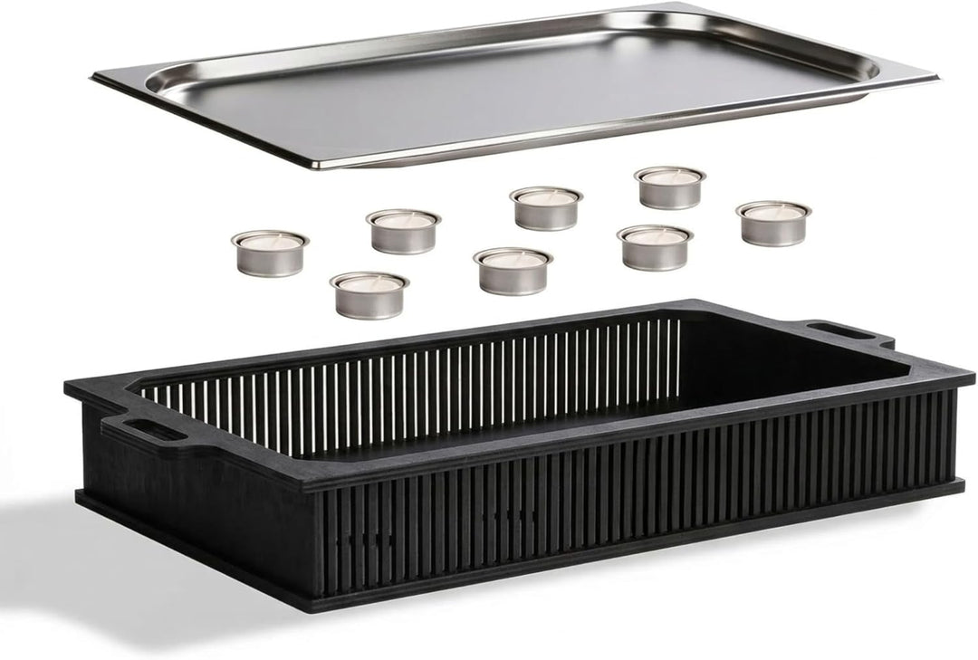 INEXTERIOR Hotty Legacy Warmhalteplatte fürs Grillen – BBQ-Design Speisenwärmer – Stövchen für Grill