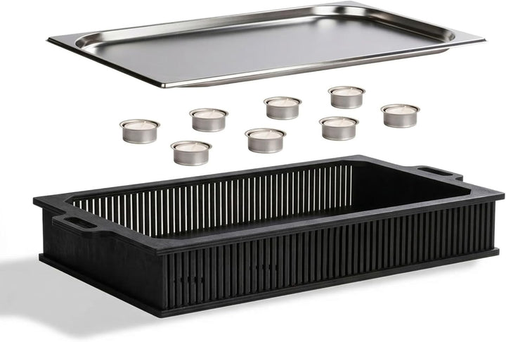 INEXTERIOR Hotty Legacy Warmhalteplatte fürs Grillen – BBQ-Design Speisenwärmer – Stövchen für Grill