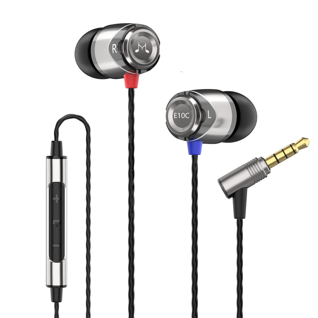 SoundMAGIC E10C Kabelgebundene Kopfhörer mit Mikrofon, HiFi-Stereo-Ohrhörer, geräuschisolierende In-