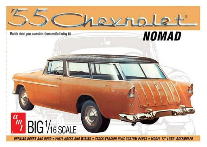 Round2 AMT1005/06 Chevrolet Fahrzeug-1/16 1955er Chevy Nomad Wagon, Weiss/opulenter Garten, Large