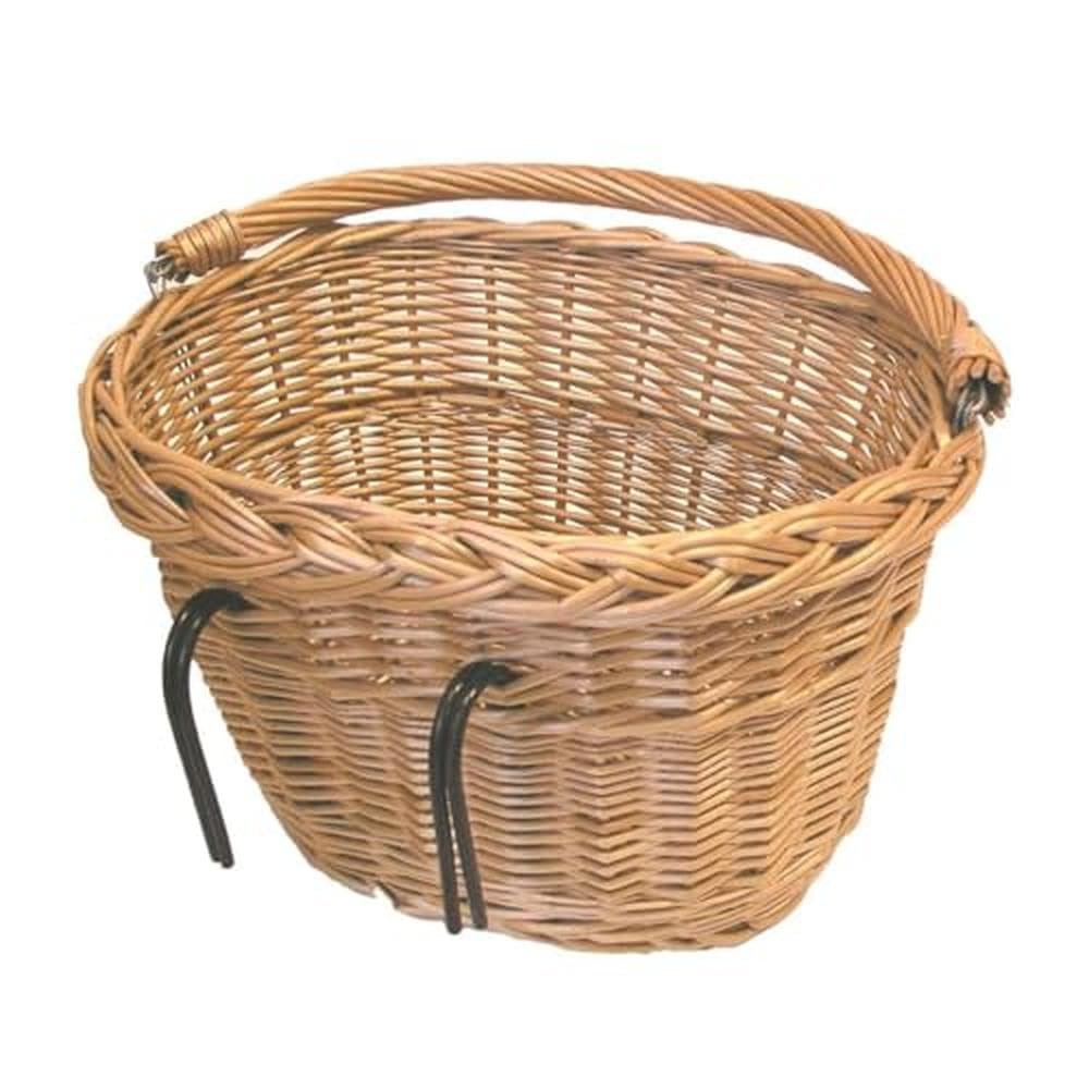 Basil Denver - Weidenkorb fürs Fahrrad Nature 37 cm x 27 cm x 22 cm, Nature 37 cm x 27 cm x 22 cm