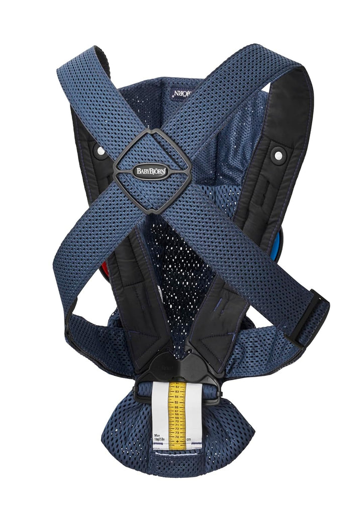 BabyBjörn Babytrage Mini, 3D-Netzstoff, Marineblau 3D-Netzstoff Marineblau, 3D-Netzstoff Marineblau