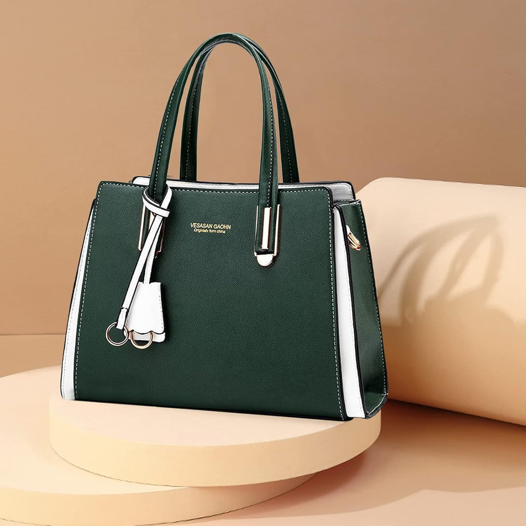 NICOLE & DORIS Handtasche Damen Elegant Handtaschen Kontrastfarben Schultertasche Frauen Umhängetasc