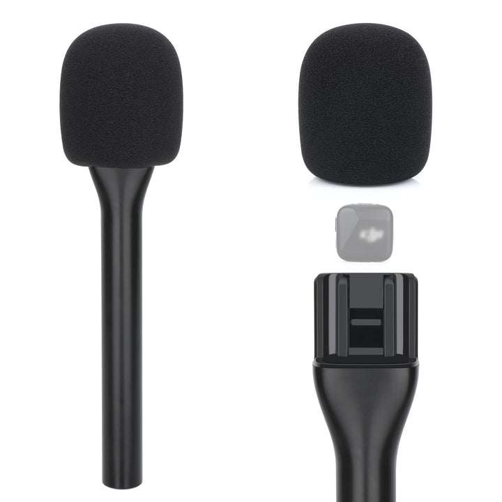 YOUSHARES Interview GO Handheld Adapter für DJI Mic Mini - Halterung Handadapter Griff mit Schaumsto