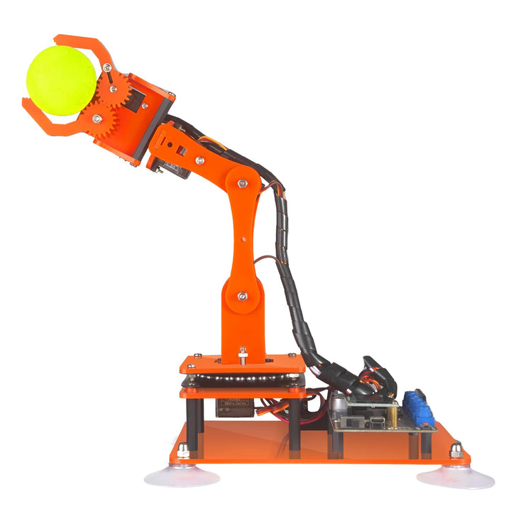 Adeept 5-DOF Roboterarm-Set, programmierbar, STEM, pädagogischer 5-Achsen-Roboterarm mit OLED-Displa