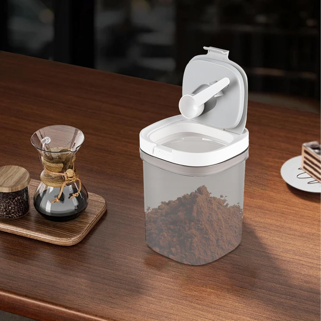 Kaffeedose Bohnen 1300ml Vorratsgläser mit Deckel Luftdicht Behälter Kaffeepads Dose zur Aufbewahrun