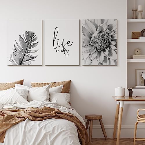 Muralo - Wandbilder Set - Leinwand Bilder Set Aufhängefertig - Bilder für Wohnzimmer Schlafzimmer -