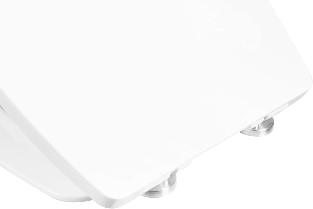 Cornat WC-Sitz "Casal" - Klassisch weisser Look - Pflegeleichter Thermoplast - Quick up & Clean Funk