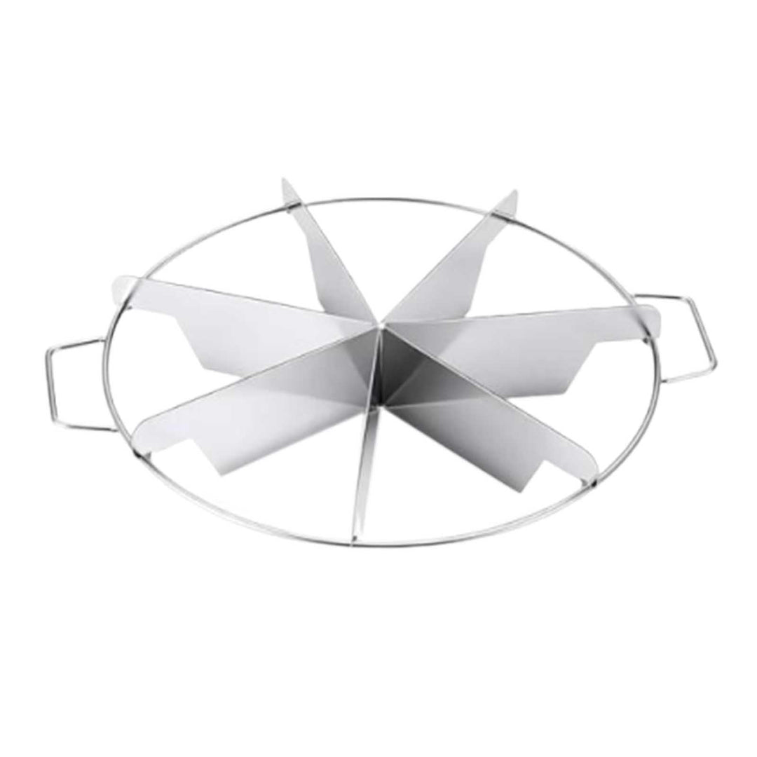 Tortenausstecher mit Edelstahl-Seitengriffen Pizzaschneider Kuchenschneidewerkzeug für 6/7/9 gleiche