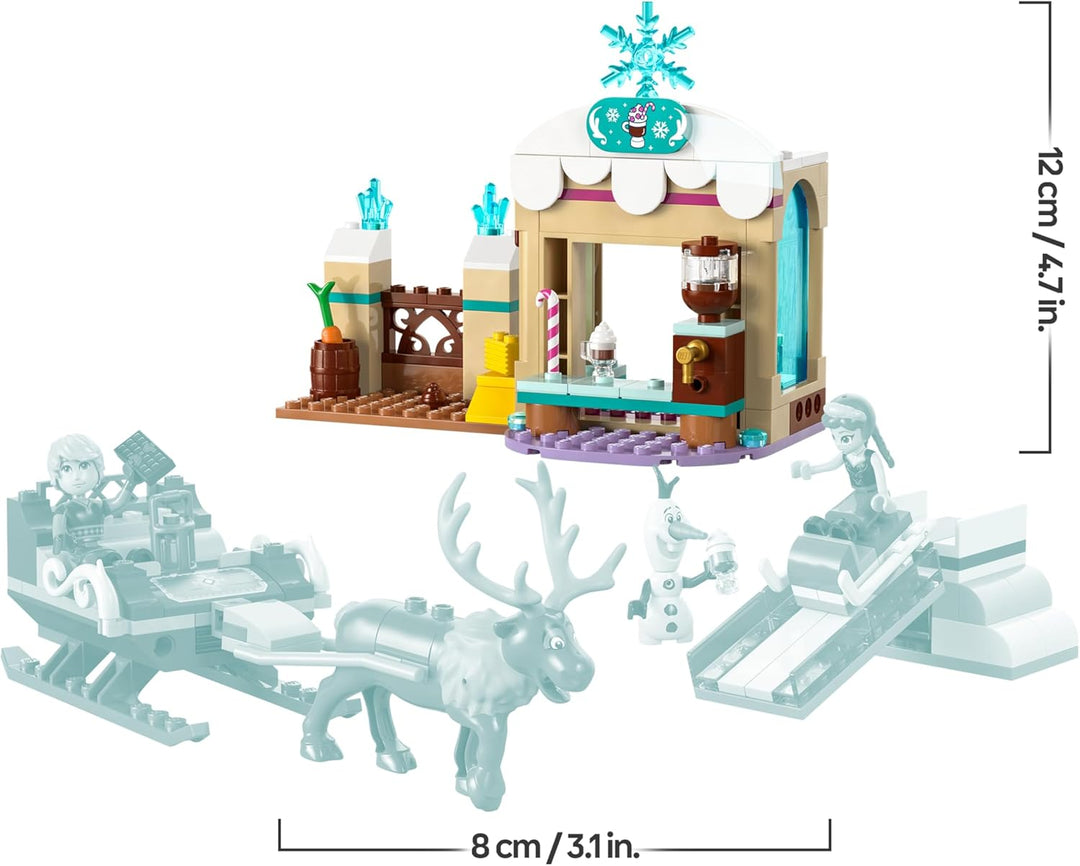 LEGO ǀ Disney Frozen Annas Schlittenabenteuer, Bauspielzeug und Fantasy Spielset, Schokoladenstand m