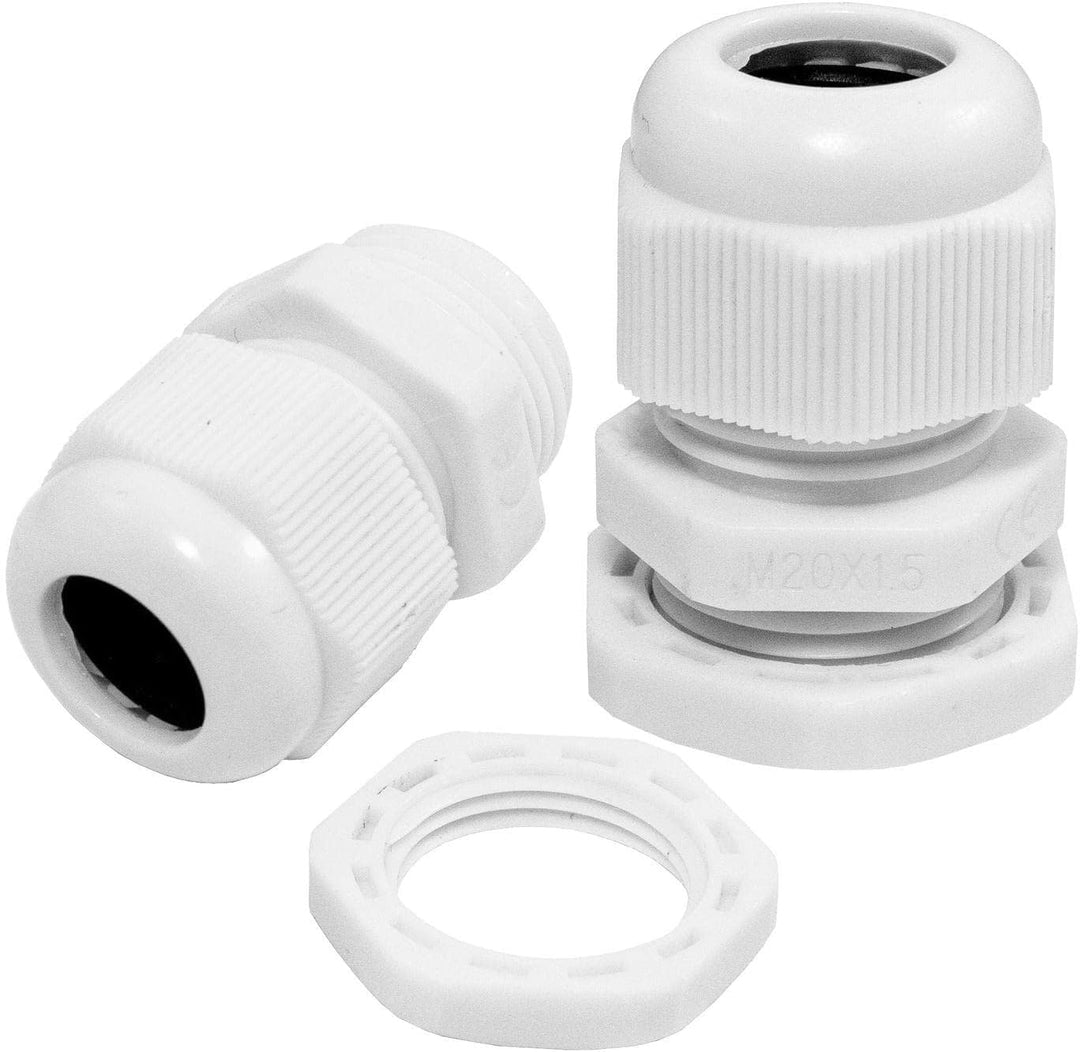 100x Kabelverschraubung M20 IP67 metrisch d7-12mm grau 100x M20 (Grau), 100x M20 (Grau)