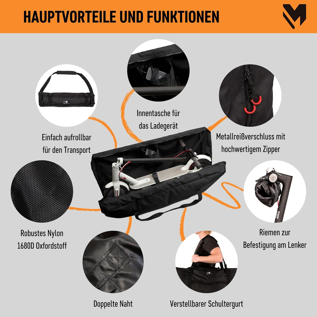 lamaki Universal XXL Transporttasche Aufbewahrungstasche Schutzhülle für E-Scooter LSB-02, LSB-02