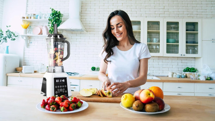 Blender G21 Excellent, Weiss, 1.700 W, 32.000 U/min, BPA-frei, Behälter von 2,5 l, 11 Programme, 4 J