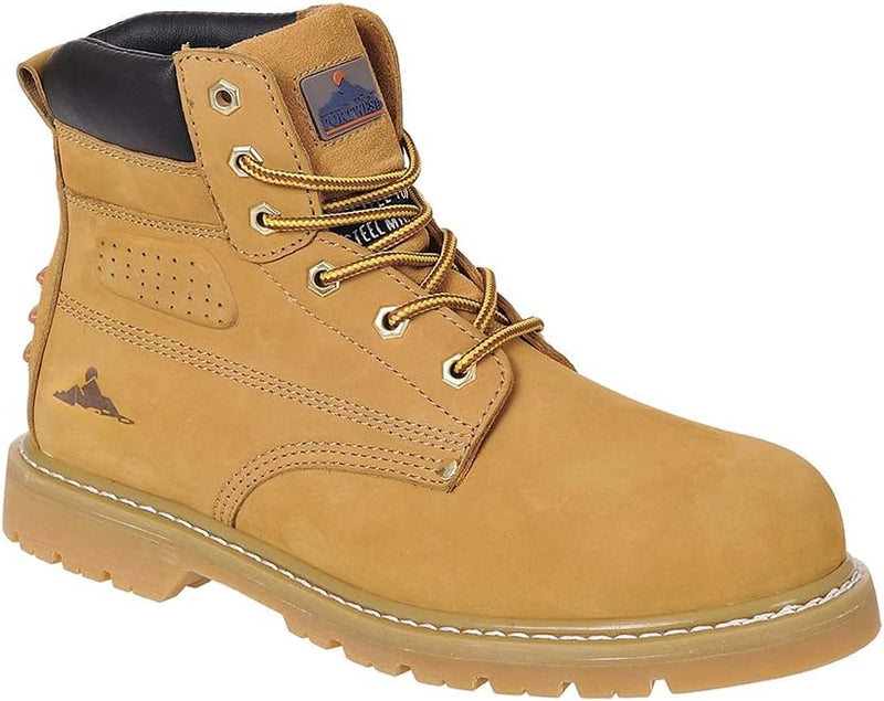 Portwest Steelite Plus rahmengenähter Stiefel SBP HRO, Grösse: 39, Farbe: Honig, FW35HOR39 39 Beige