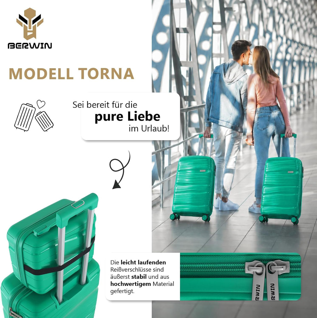 Berwin Reisekoffer aus Polypropylen (PP) Hartschalenkoffer Trolley Koffer Suitcase Luggage Modell To