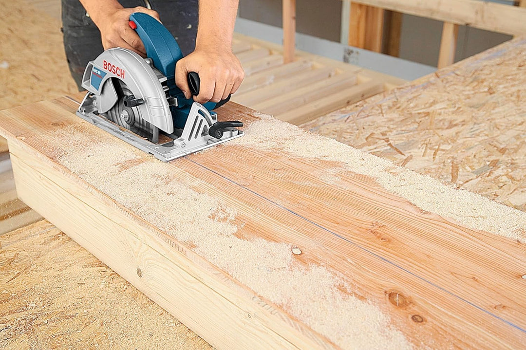 Bosch Professional GKS 65 Handkreissäge (190 mm Sägeblatt-Ø, 30 mm Sägeblattbohrungs-Ø, 65 mm Schnit