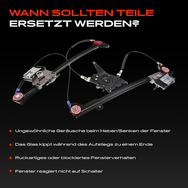 Frankberg Fensterheber Ohne Motor Vorne Links Kompatibel mit Golf III Cabriolet 1E7 1.6L-2.0L 1993-2