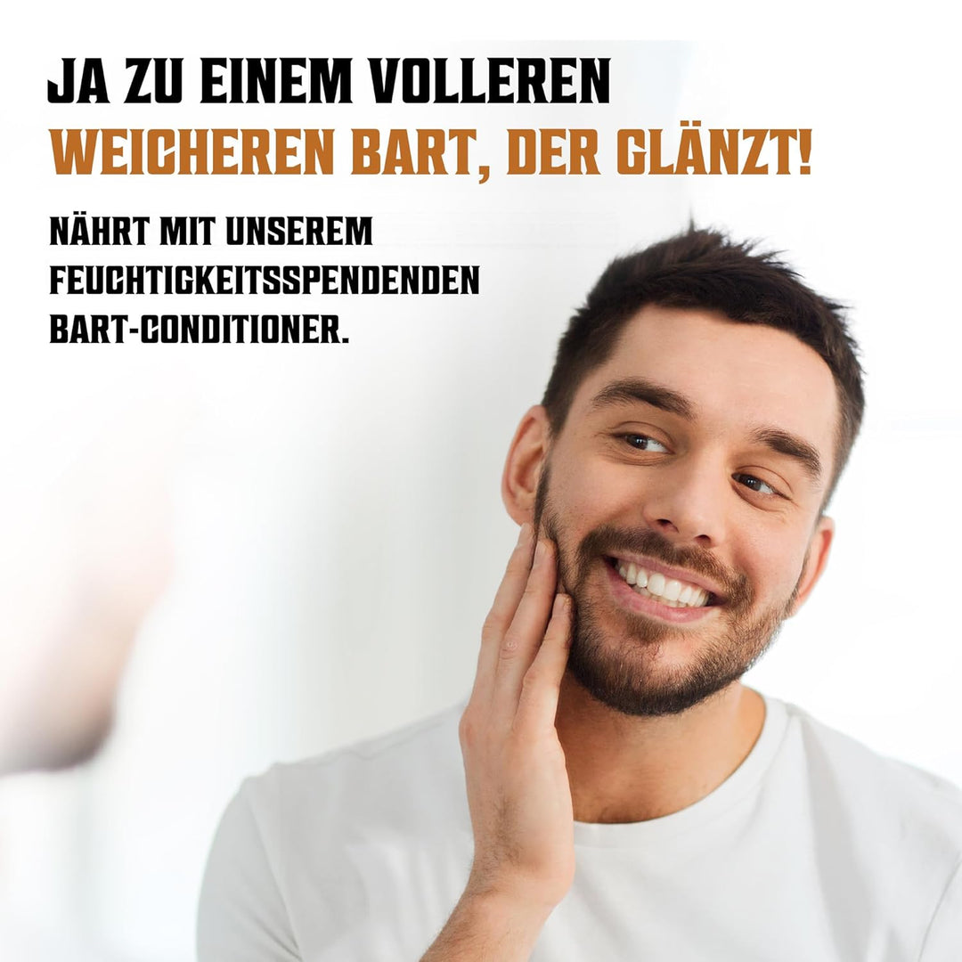 Viking Revolution Bart Shampoo & Conditioner Set - Erweicht, Glättet & Stärkt den Bartwuchs - Natürl